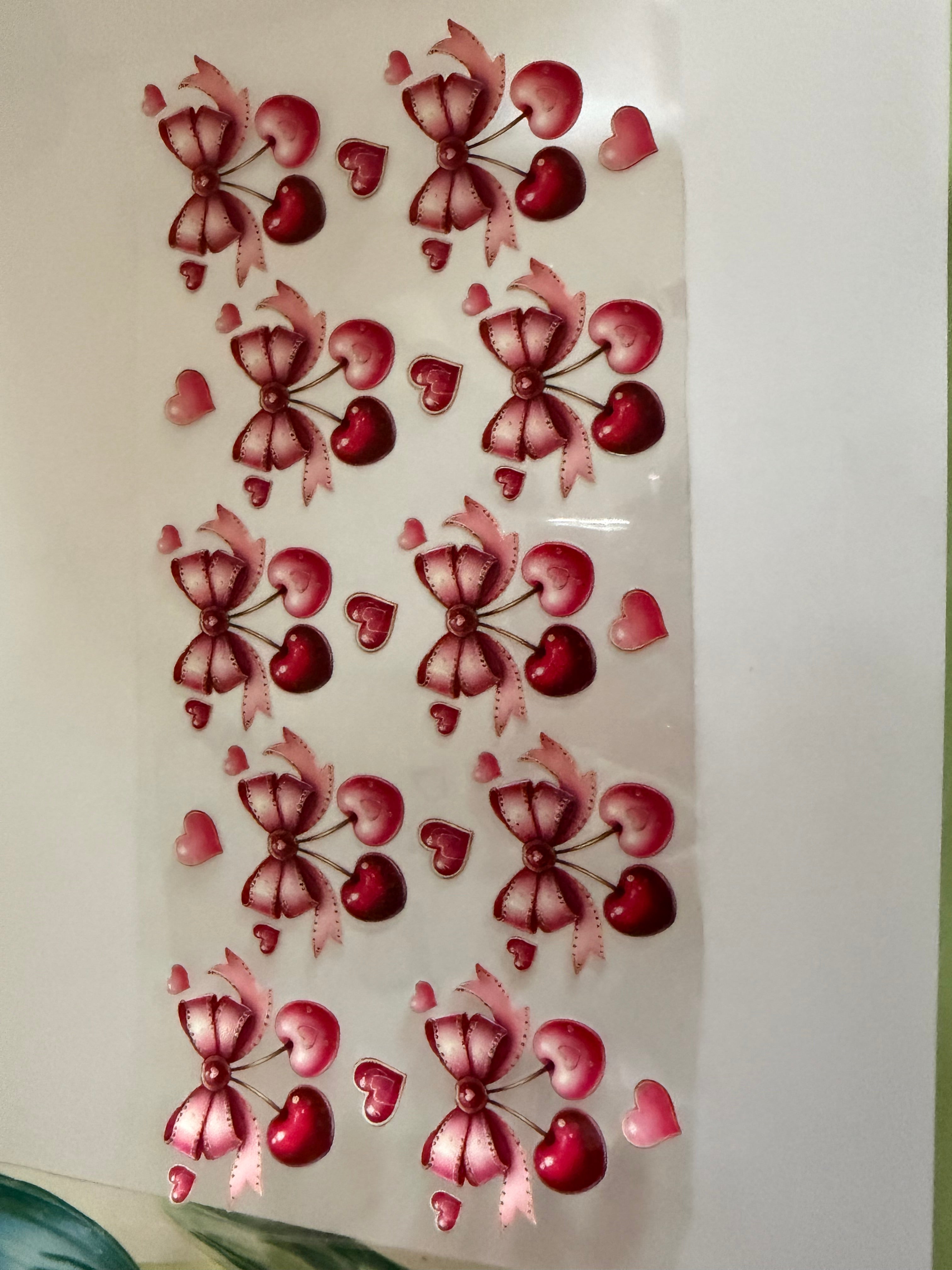 Cherry’s and strawberry 6