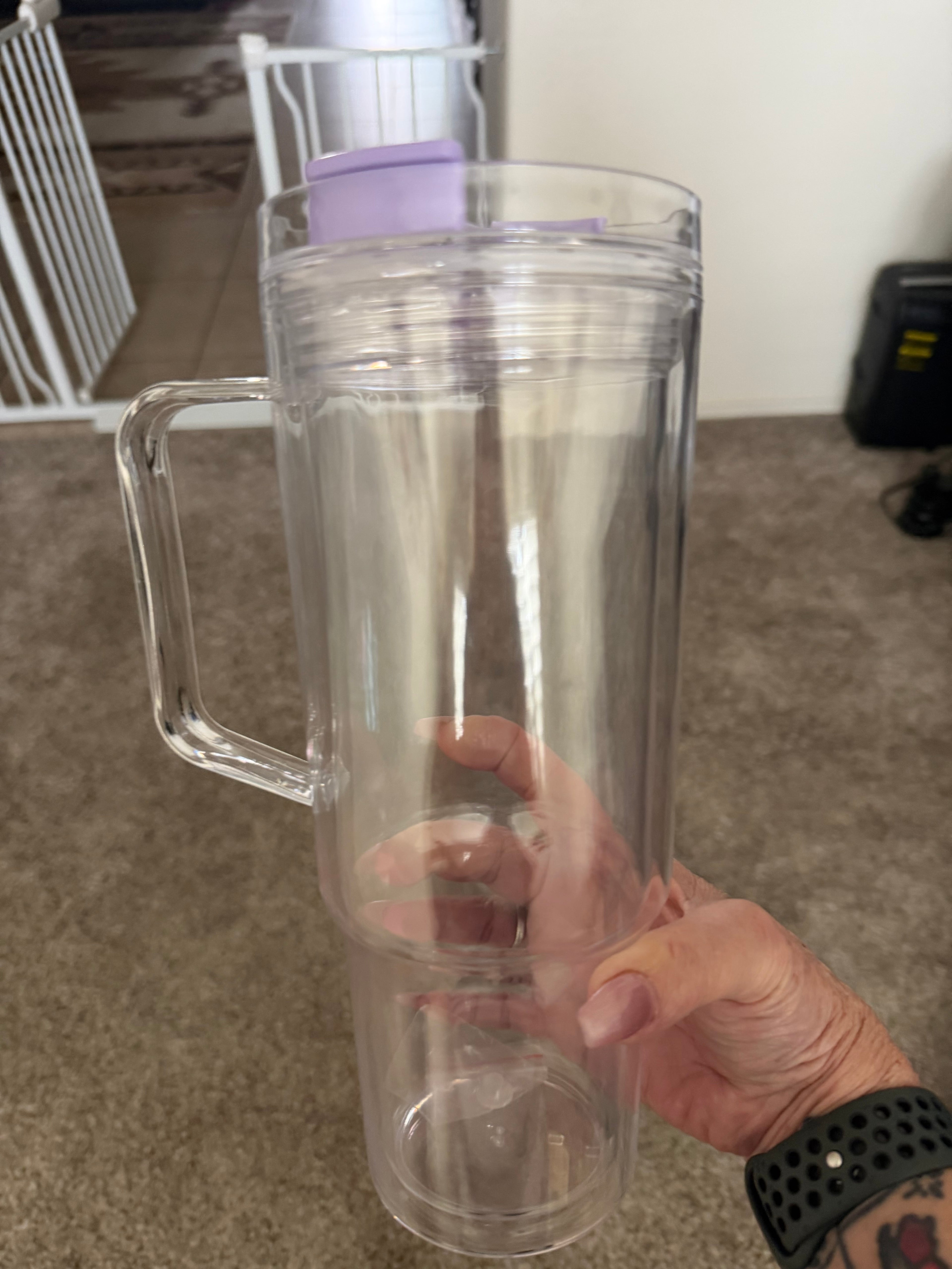 40 oz purple lid