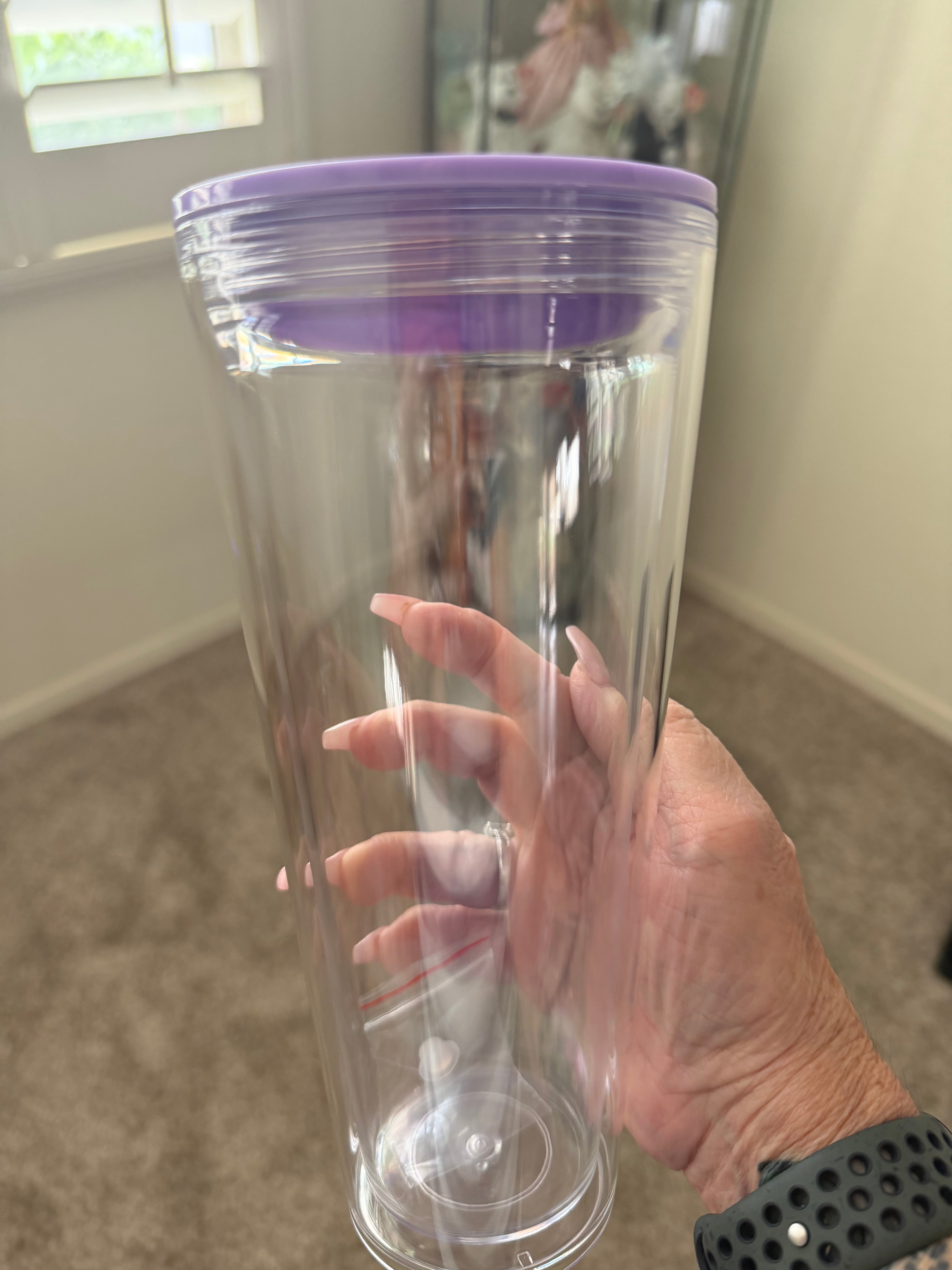 24 oz purple lid