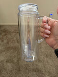 20 oz with handle clear lid