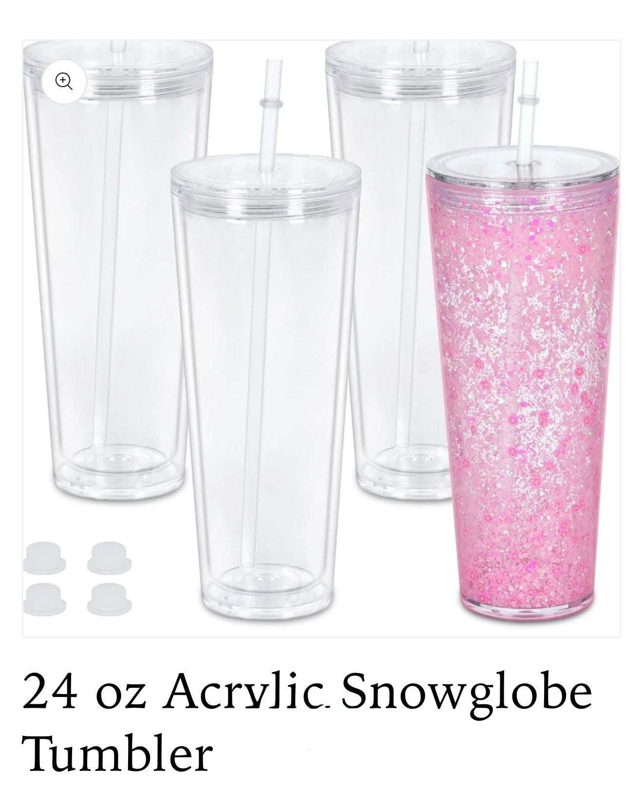 24 oz clear lid