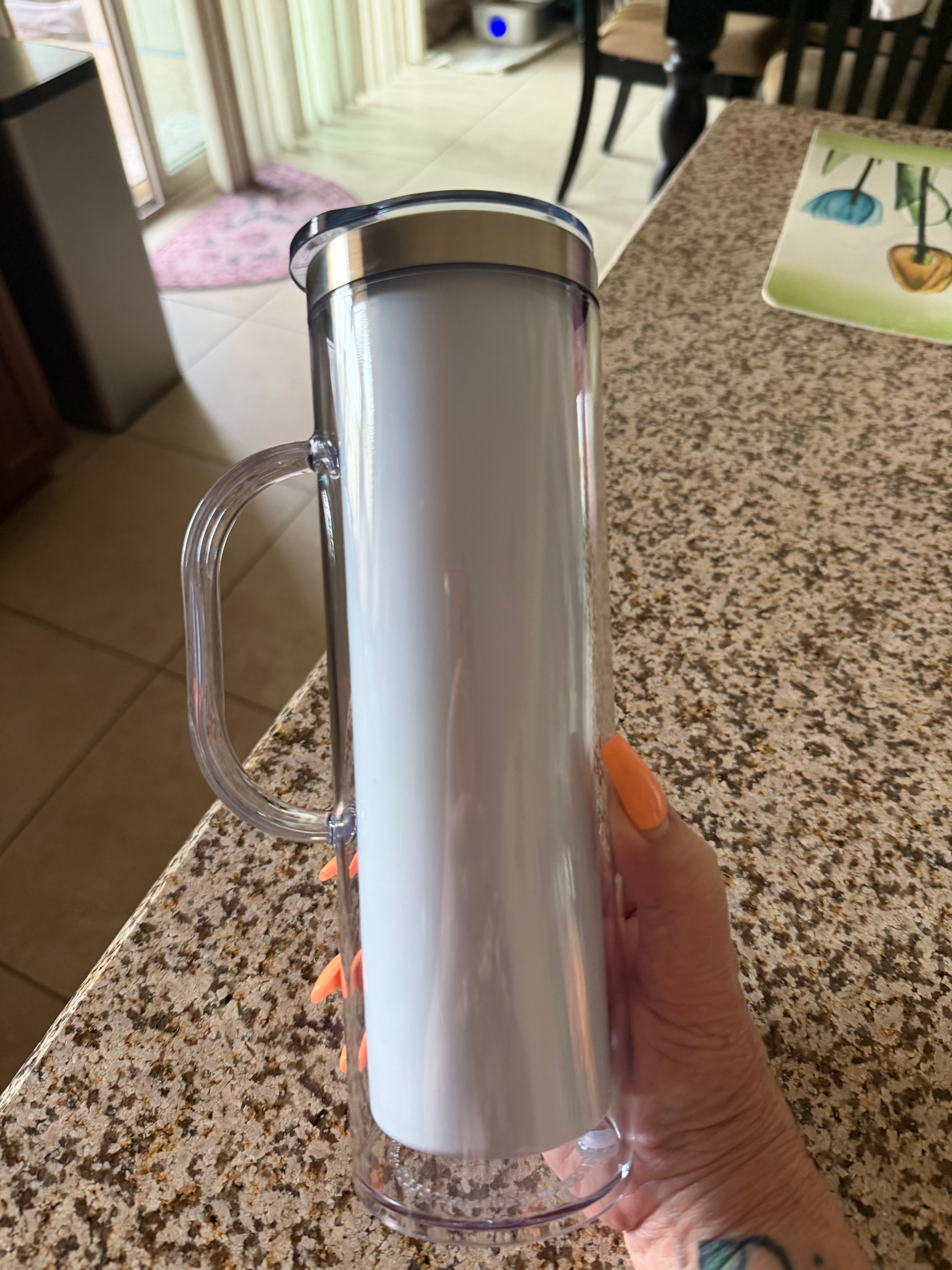 20 oz stainless steel with handle